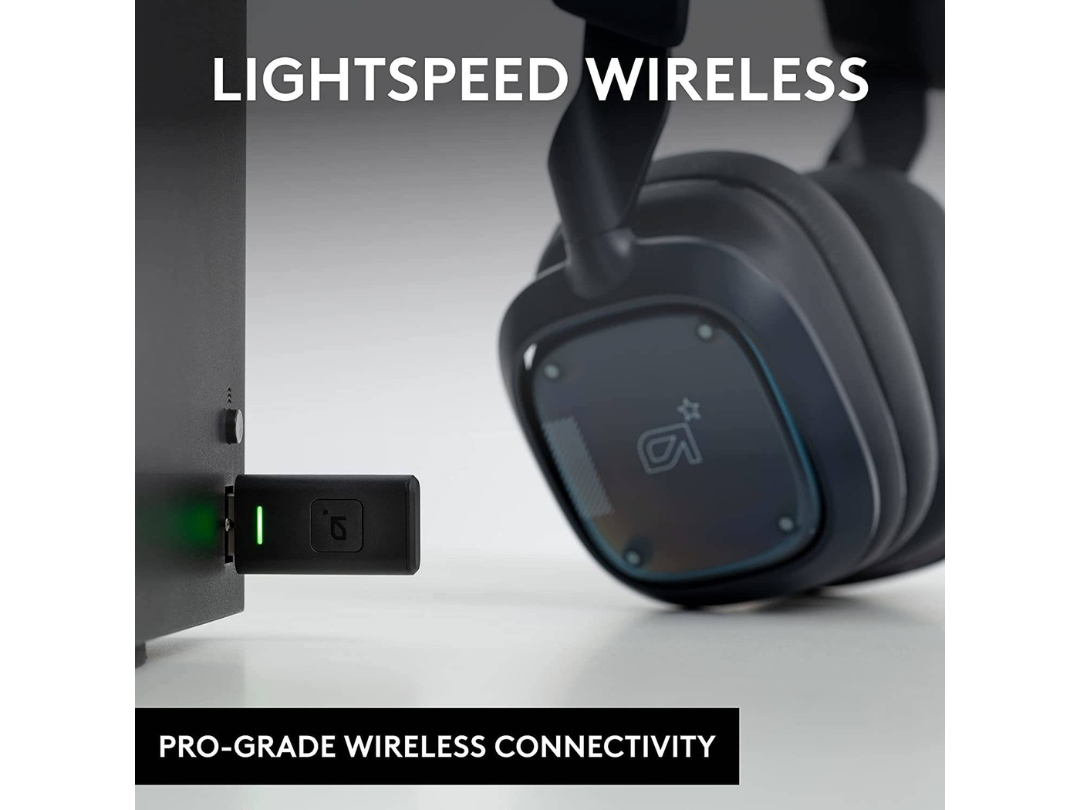 Logitech Astro A30 Lightspeed Wireless Gaming Headset, Bluetooth, Dolby Atmos, Detachable Boom, 27H Battery, USB-C Charging, For PS5, XBox Series XS, Mac, Windows 10/11 & Mobile, Blue | 939-002008 Logitech Astro A30 Lightspeed Wireless Gaming Headset, Bluetooth, Dolby Atmos, Detachable Boom, 27H Battery, USB-C Charging, For PS5, XBox Series XS, Mac, Windows 10/11 & Mobile, Blue | 939-002008